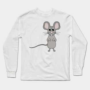 Cute Mouse Drawing Long Sleeve T-Shirt